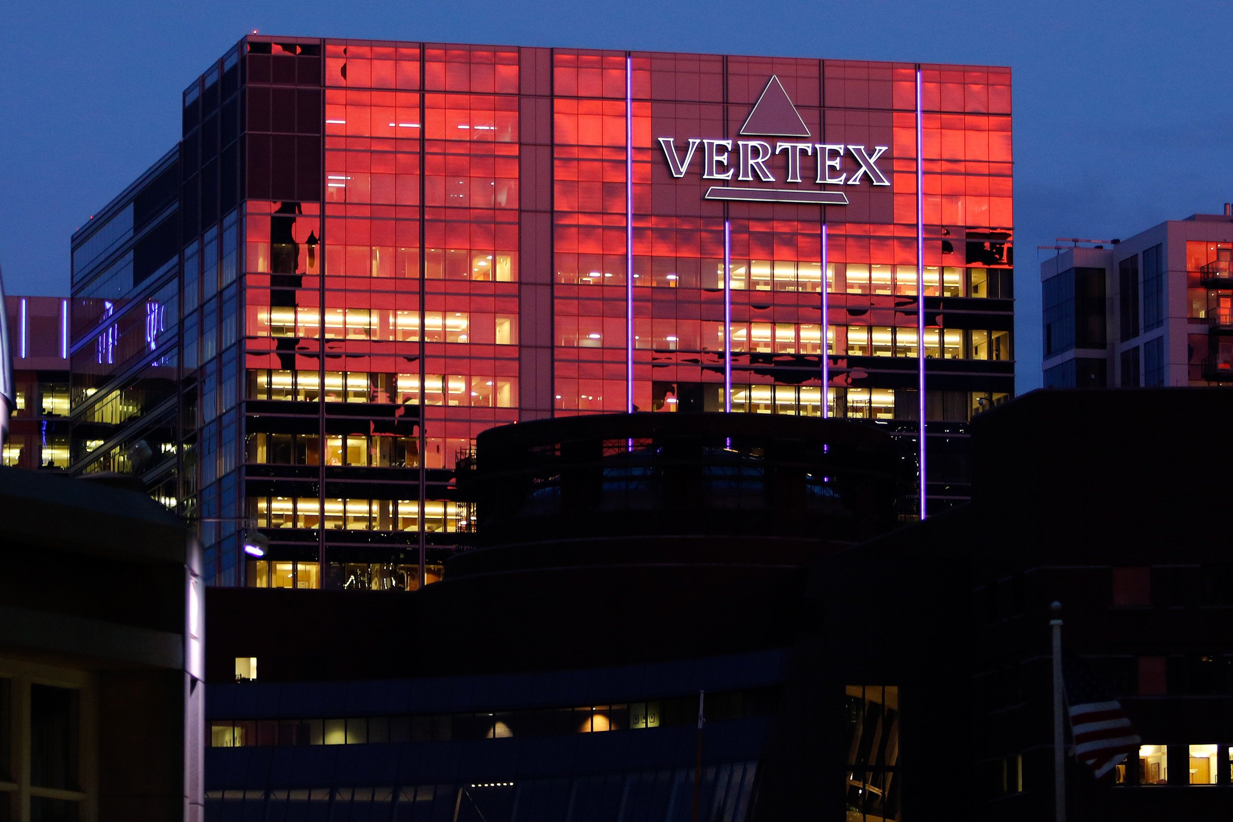 Vertex Pharmaceuticals headquarters building in Boston, Massachusetts, on Sept. 21, 2017.