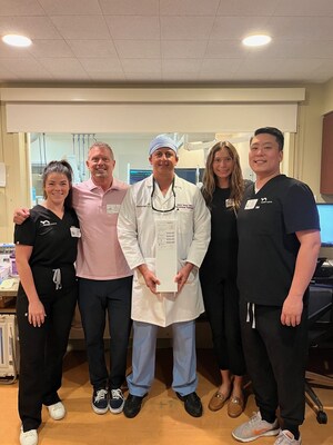 From Left to Right: Jessica DeVore - Mermaid Medical, Bill Colone - CEO Single Pass, David Tahour, MD, DABR, Hannah Friend - Single Pass, Peter Lee - Mermaid Medical