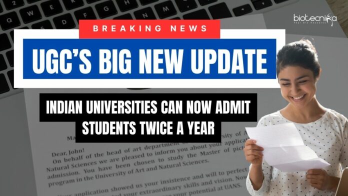 UGC New College Admission Rule